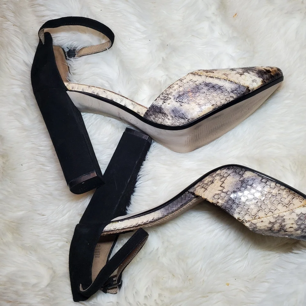 Ella moss snake women’s print/suede shoes size 9.5
